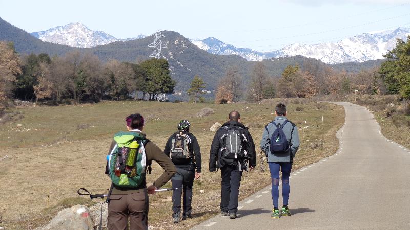 arribant a Vilada pel Pla de Clara