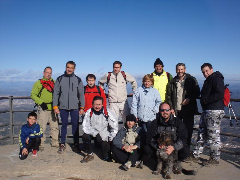 Foto del grup a Sant Jeroni