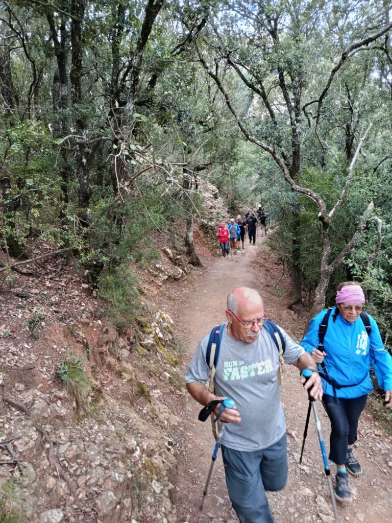 S’assoleix el cim de Sant Jeroni de Montserrat (1245mts) per commemorar el 25è aniversari del Club Excursionista Anoia