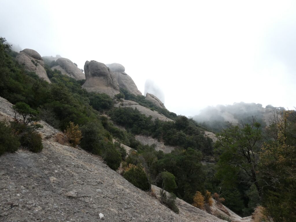 S’assoleix el cim de Sant Jeroni de Montserrat (1245mts) per commemorar el 25è aniversari del Club Excursionista Anoia