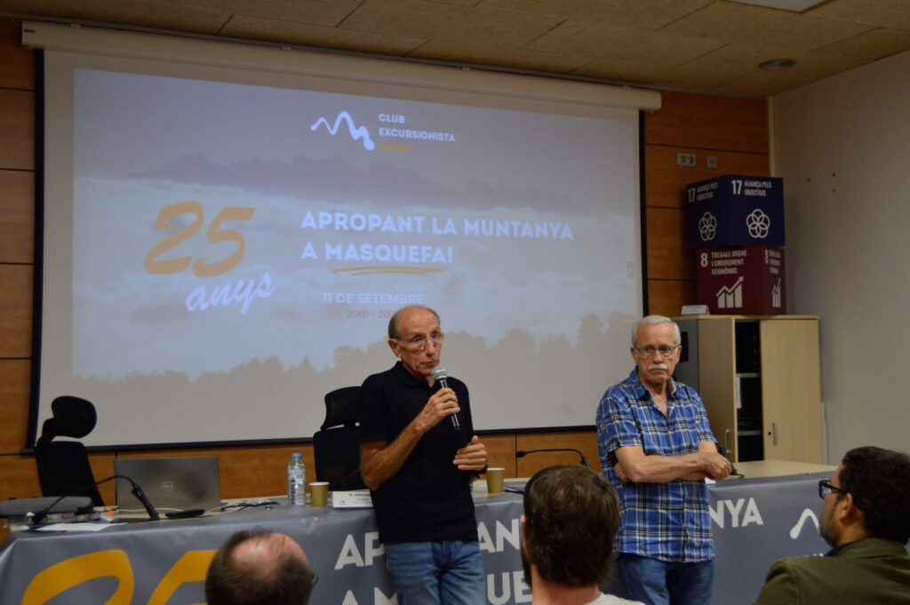 Tarda emotiva per a donar el tret de sortida als actes de celebració del 25è aniversari del Club Excursionista Anoia.