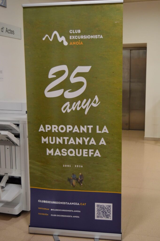 Tarda emotiva per a donar el tret de sortida als actes de celebració del 25è aniversari del Club Excursionista Anoia.